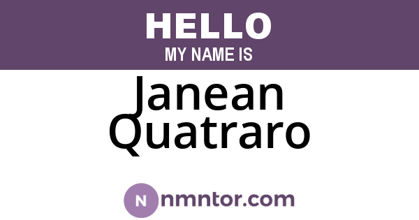 Janean Quatraro