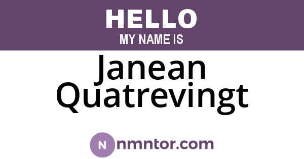 Janean Quatrevingt