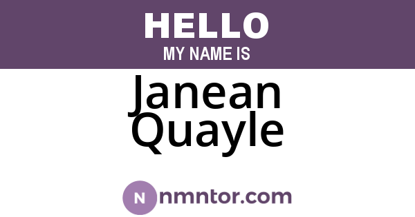 Janean Quayle