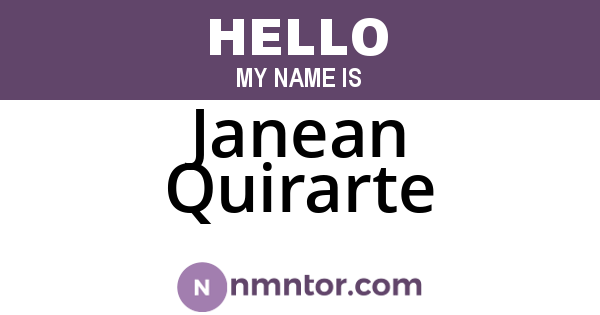 Janean Quirarte