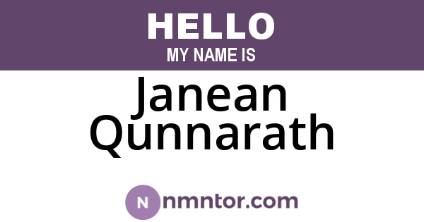 Janean Qunnarath