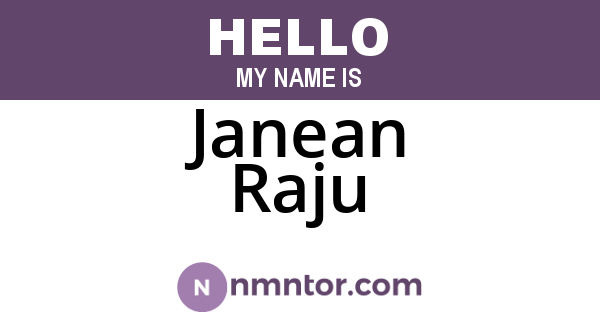Janean Raju