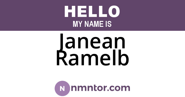 Janean Ramelb