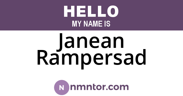 Janean Rampersad