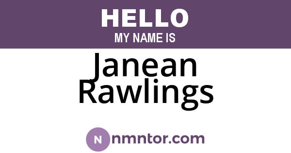 Janean Rawlings