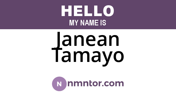 Janean Tamayo