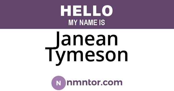 Janean Tymeson
