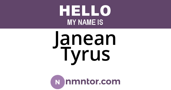 Janean Tyrus