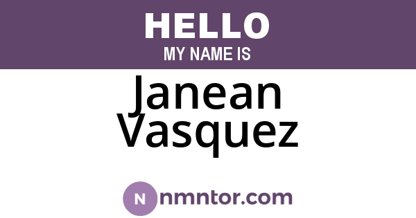 Janean Vasquez