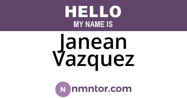 Janean Vazquez