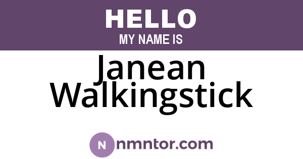 Janean Walkingstick