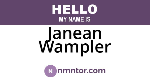 Janean Wampler