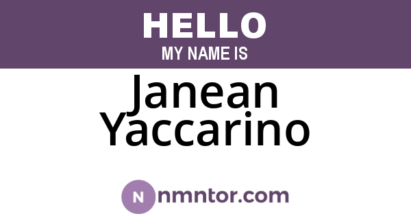 Janean Yaccarino