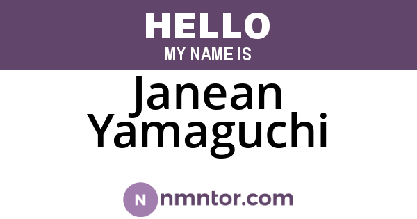 Janean Yamaguchi