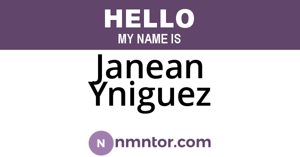 Janean Yniguez