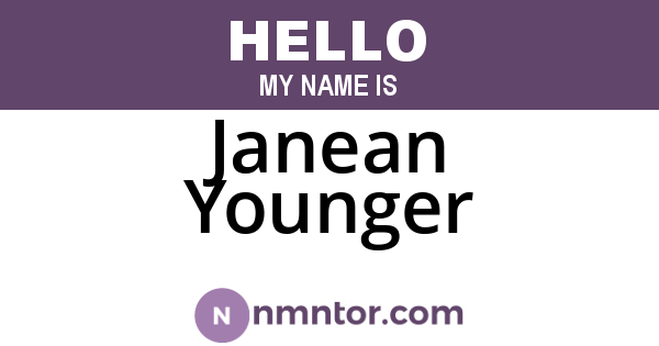 Janean Younger