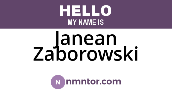 Janean Zaborowski