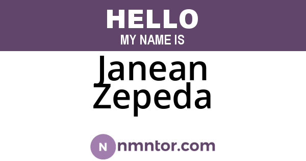 Janean Zepeda