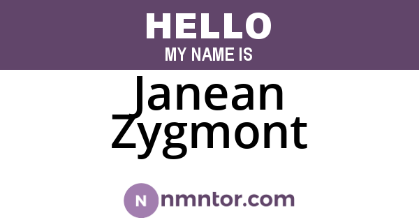 Janean Zygmont