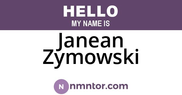Janean Zymowski