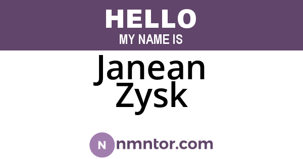 Janean Zysk