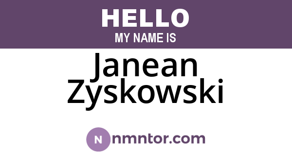 Janean Zyskowski