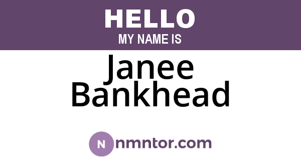Janee Bankhead