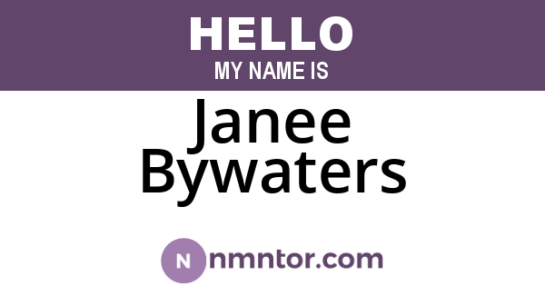 Janee Bywaters