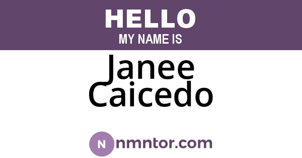 Janee Caicedo
