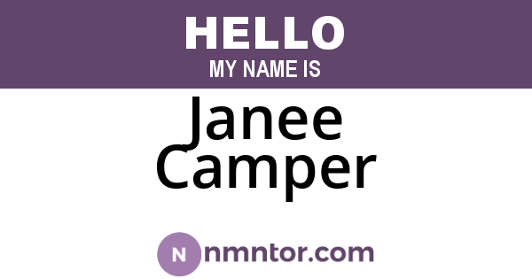 Janee Camper