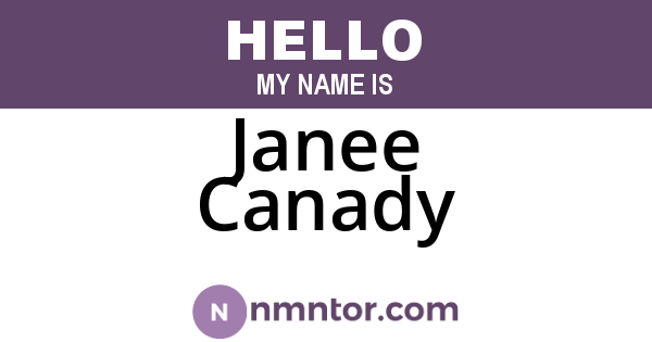 Janee Canady