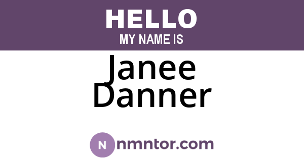 Janee Danner