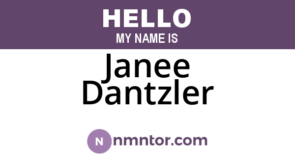 Janee Dantzler