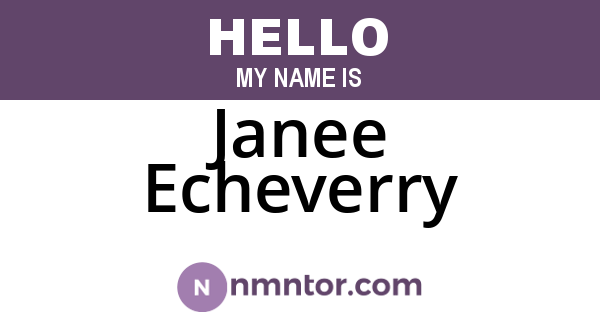 Janee Echeverry