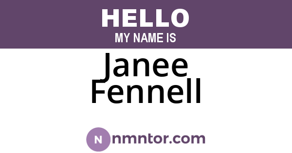 Janee Fennell