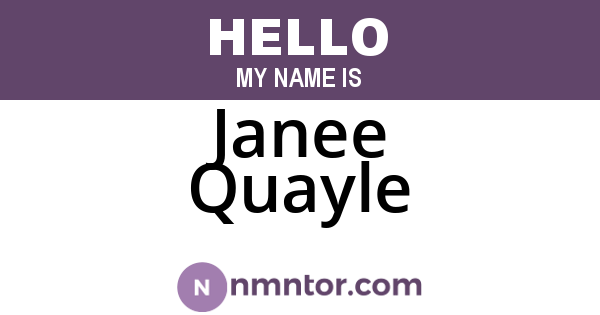 Janee Quayle