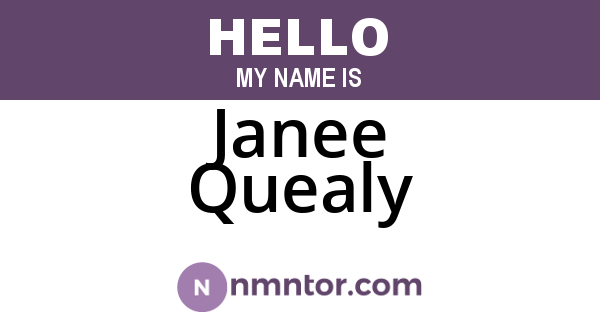 Janee Quealy