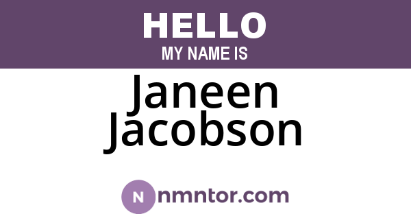 Janeen Jacobson