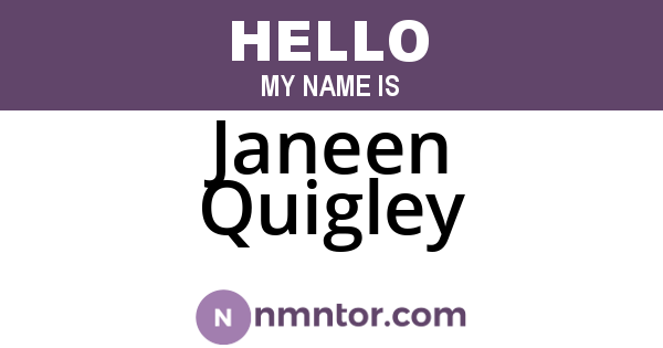 Janeen Quigley