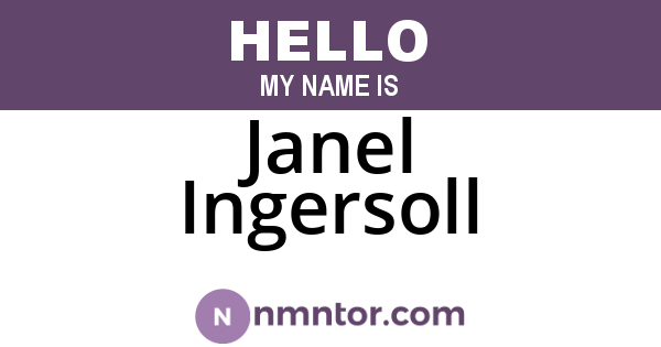 Janel Ingersoll
