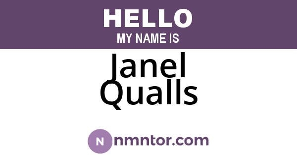 Janel Qualls