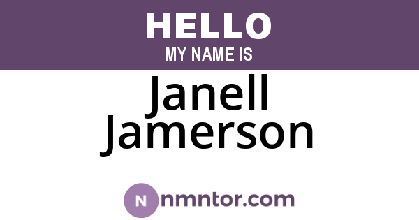 Janell Jamerson
