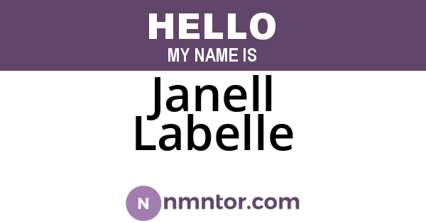 Janell Labelle