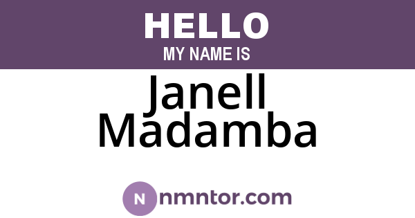 Janell Madamba