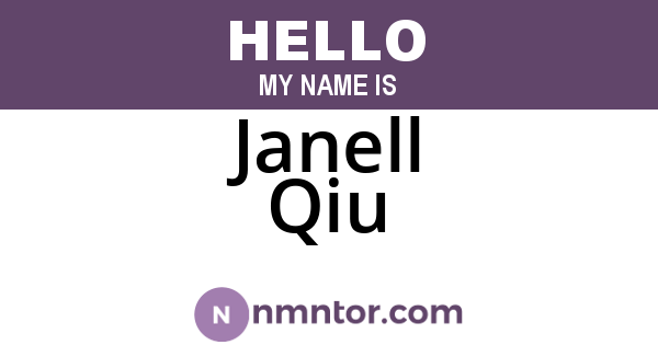 Janell Qiu