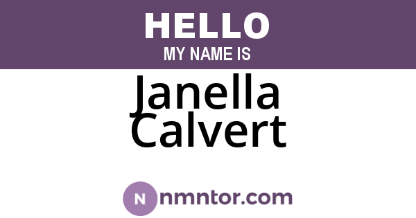 Janella Calvert