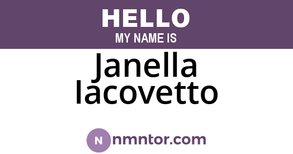 Janella Iacovetto