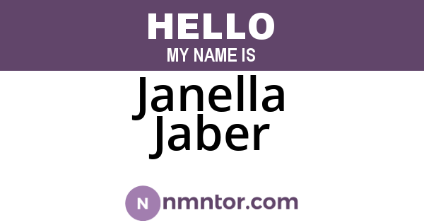 Janella Jaber