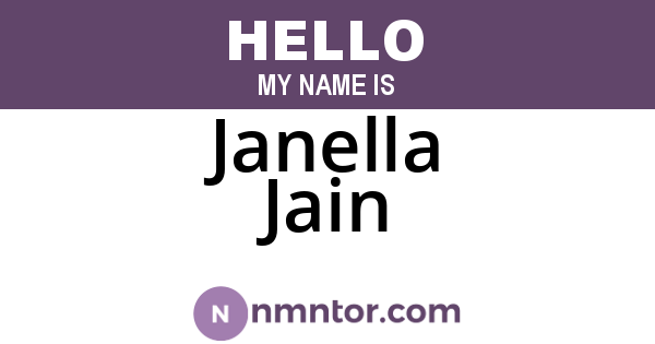 Janella Jain