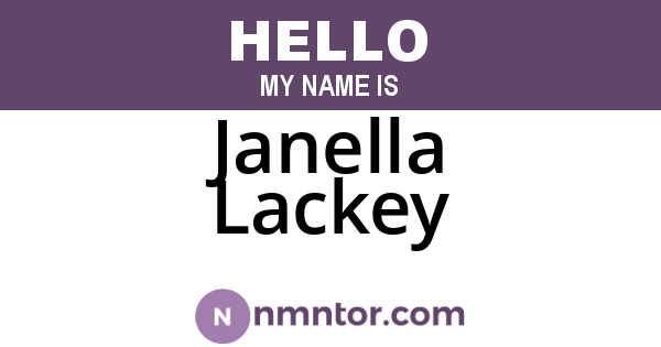 Janella Lackey